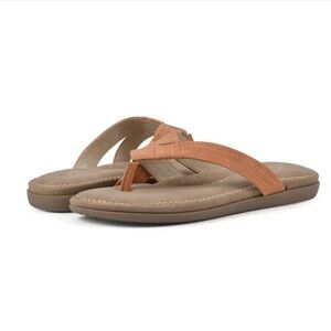 Cliffs by White Mountain NWT Fateful Orange Nubuck Sandals